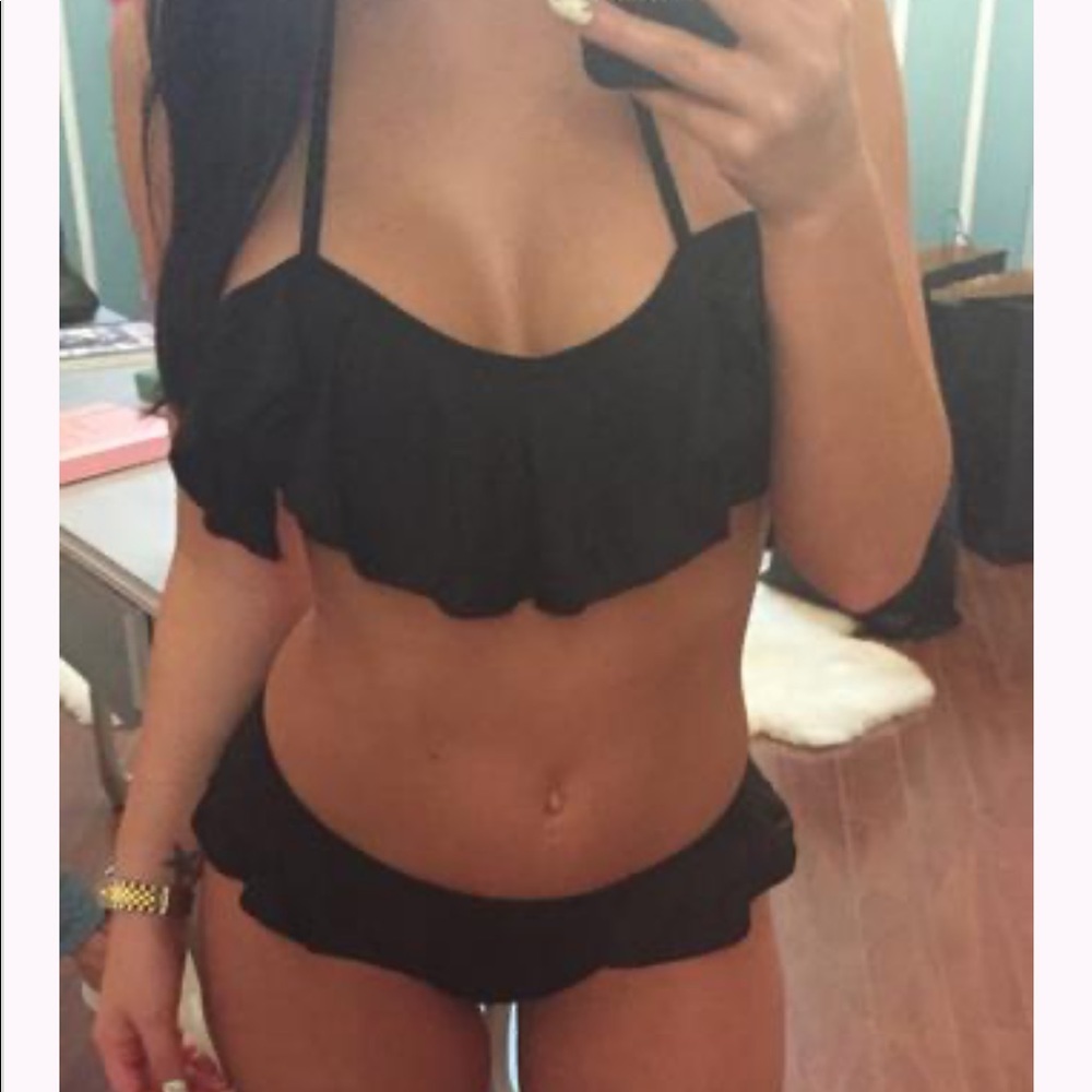 Brand New Ruffled Bikini Top